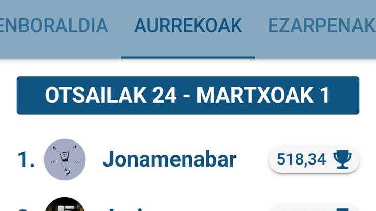 Jonamenabarrek irabazi du Egunean Behin jokoko Euskalerria Irratiko saria