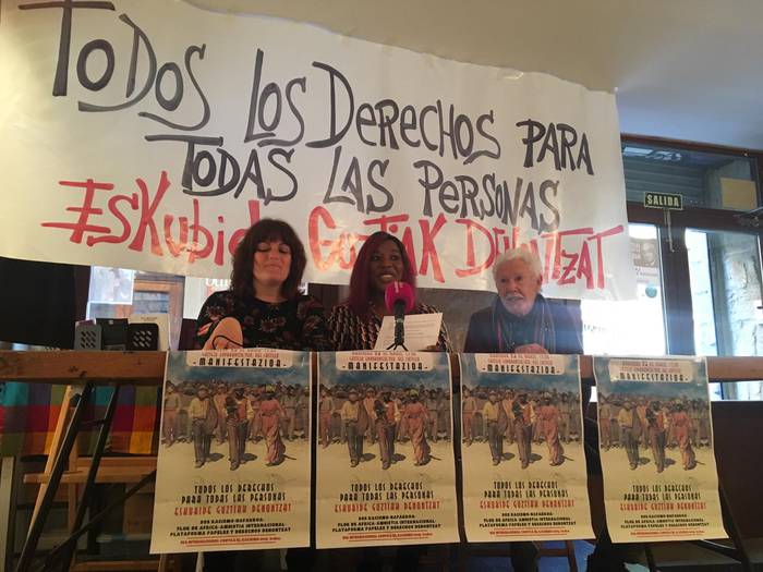 Arrazakeriaren kontrako manifestazioa, larunbatean