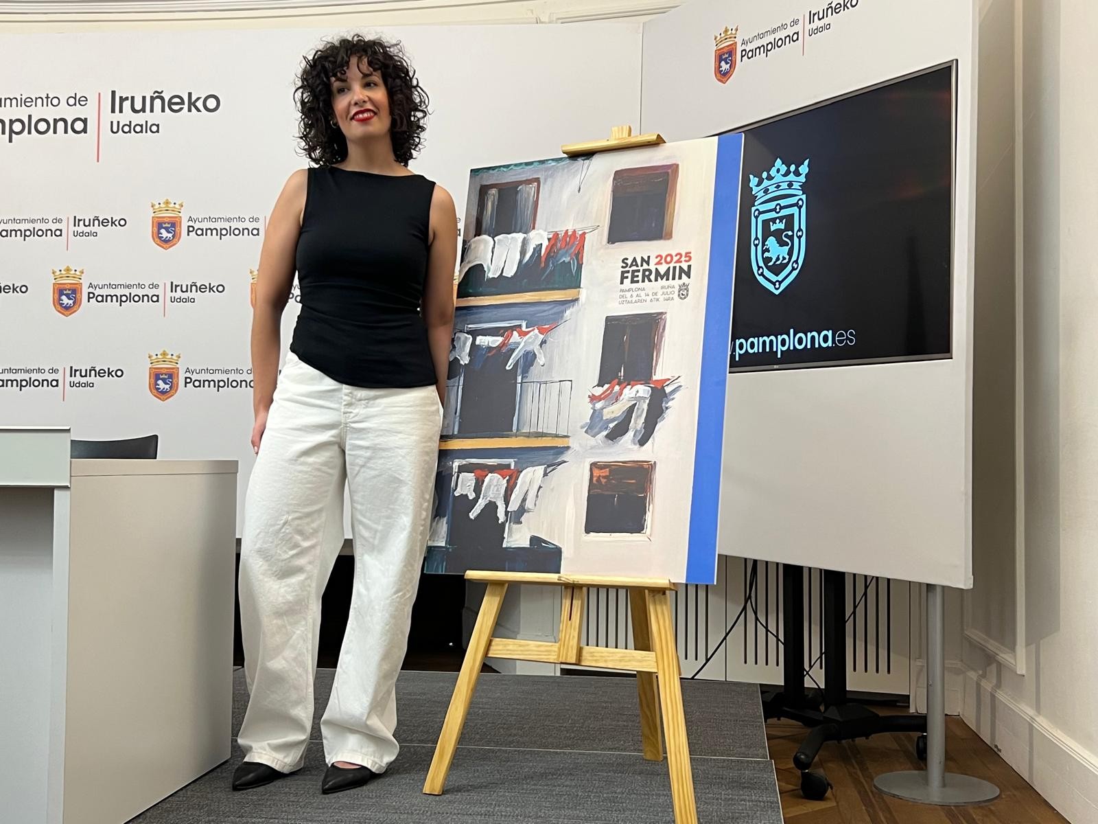 Sandra Nadalen 'Iruindarren etxea' kartelak iragarriko ditu aurtengo sanferminak