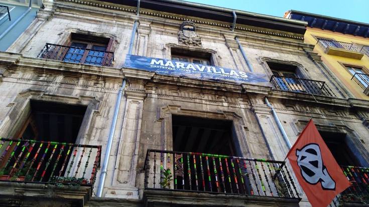 Maravillas gaztetxearen proiektua defendatzeko, manifestazioa