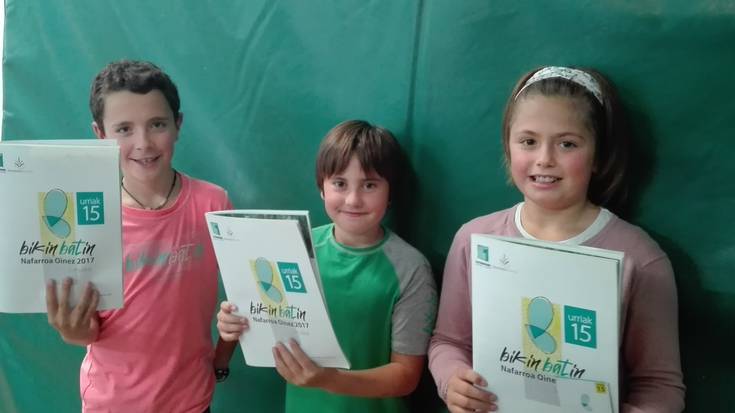 Lesakan haurrak ere Nafarroa Oinez bestaren irrikan