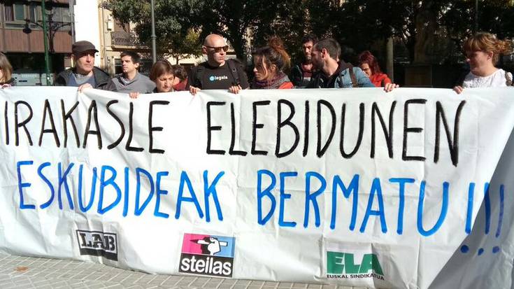 Zerrenda bakarraren bidez gaitasun gehien duen irakaslea lehenestea eskatu dute LAB, ELA eta Steilasek