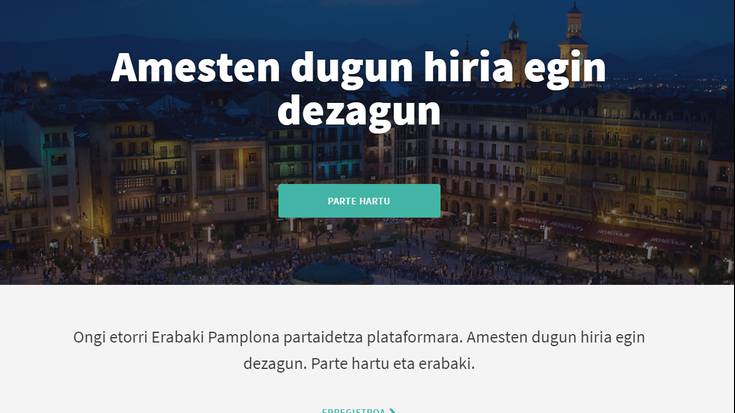 'Erabaki pamplona' webgunea aurkeztu du udalak parte hartzea sustatzeko